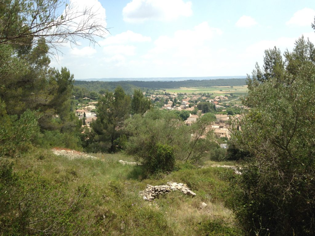View From The Opiddum De Nages - The South Of France